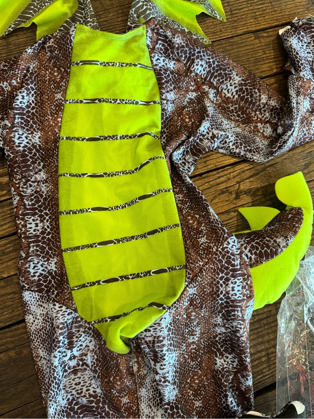 Darling Dragon Costume Toddler Kids 18-24 Months Green Brown Gray - Halloween - Picture 6 of 14